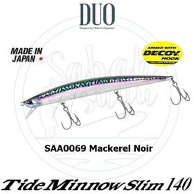 Duo 140 SAA0069 Tide Minnow Slim Mackerel Noir