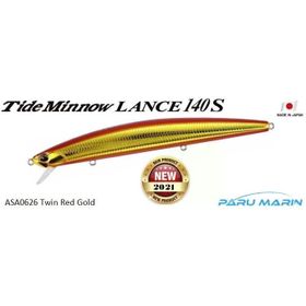 Duo 140S ASA0626 Tide Minnow Lance Twin Red Gold Yem