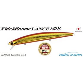 Duo 140S ASA0626 Tide Minnow Lance Twin Red Gold Yem