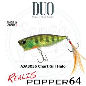 Duo AJA3055 64 Realis Popper Chart Gill Halo Suni Balık Yemi