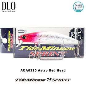 Duo AOA0220 Tide Minnow 75 Sprint Astro Red Head Balık Yemi