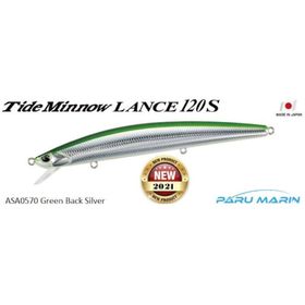 Duo ASA0570 Tide Minnow Lance 120S Green Back Silver Suni Balık Yemi