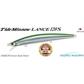 Duo ASA0570 Tide Minnow Lance 120S Green Back Silver Suni Balık Yemi