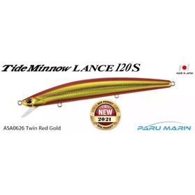 Duo ASA0626 Tide Minnow Lance 120S Twin Red Gold Suni Balık Yemi