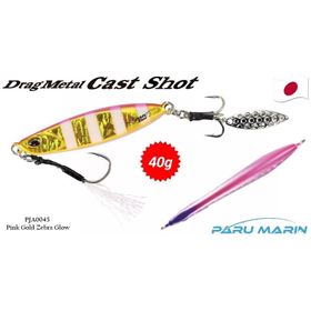 Duo Drag Metal Cast SHOT 40 gr PJA0045 Pink Gold Zebra Glow Suni Balık Yemi