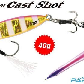 Duo Drag Metal Cast SHOT 40 gr PJA0045 Pink Gold Zebra Glow Suni Balık Yemi