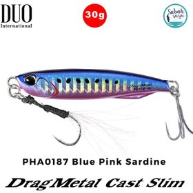 Duo Drag Metal Cast Slim Jig 30 gr PHA0187 Blue Pink Sardine
