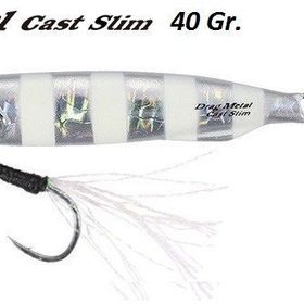 Duo Drag Metal Cast Slim Jig 40 gr PJA0101 Zebra Glow Olta İğnesi