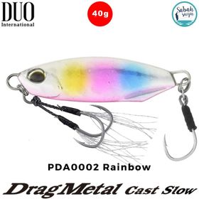Duo PDA0002 Drag Metal Cast Slow Jig 40 gr Rainbow Balık Yemi