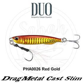Duo PHA0026 Drag Metal Cast Slim Jig 20 gr Red Gold Balık Yemi