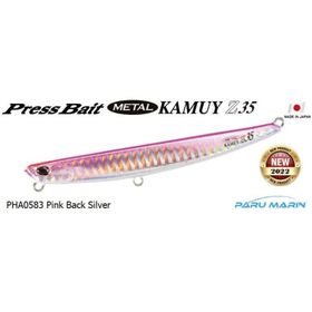 Duo PHA0583 Press Bait Metal Kamuy 35 gr Pink Back Silver Suni Balık Yemi