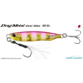 Duo PJA0045 Drag Metal Cast Shot 20 gr Pink Gold Zebra Glow Rapala