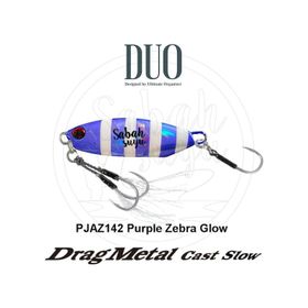 Duo PJAZ142 Drag Metal Cast Slow 15 gr Purple Zebra Glow Rapala