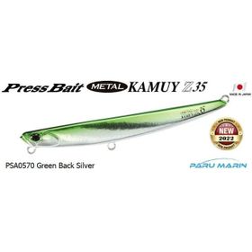 Duo PSA0570 Press Bait Metal Kamuy 35 gr Green Back Silver Suni Balık Yemi