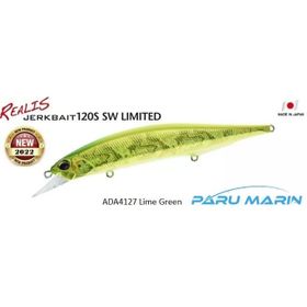 Duo Realis Jerkbait 120s Sw Ada4127 Lime Green