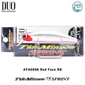 Duo Tide Minnow 75 Sprint AFA0098 Red Face Rb Suni Yem