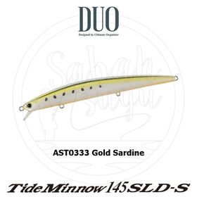 Duo Tide Minnow Slim Flyer 140 AST0333 Gold Sardine Suni Yem