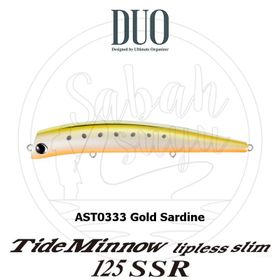 Duo Tide Minnow Slim Flyer 140 AST0333 Gold Sardine Suni Yem