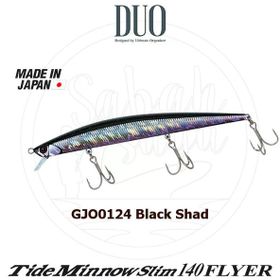 Duo Tide Minnow Slim Flyer 140 Gjo0124 Black Shad Suni Balık Yemi