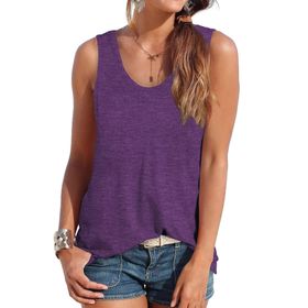 DUOEASE Scoop Mor Kolsuz Kadın T-shirt
