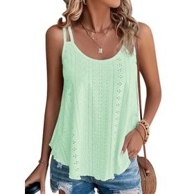 DUOEASE Tank Top Nane Kolsuz Spagetti Kadın T-shirt