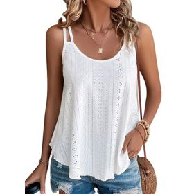 DUOEASE Tank Top Sarı Kolsuz Spagetti Kadın T-shirt