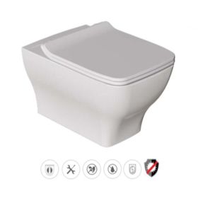 Dura Petra Asma Klozet Kanallı ve Duroplast Yavaş Kapanır Kapak