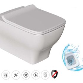 Dura Petra Rimles Asma Klozet Kanalsız ve Duroplast Yavaş Kapanır Kapak