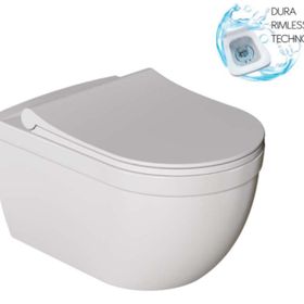 Dura Rimless Sirius Kanalsız Model Yavaş Kapanır Kapaklı Asma Klozet
