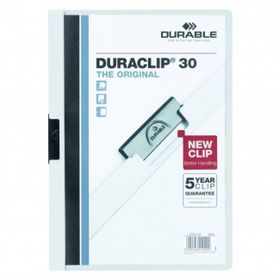 Durable 2200 Duraclip 30 Sayfa Beyaz Tekli Dosya