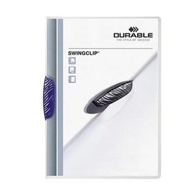Durable 2260 Swing Clip Ortadan Klipsli 30 SY A4 Lacivert Sıkıştırmalı Dosya
