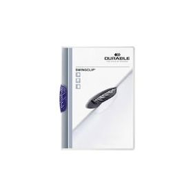 Durable 2260 Swing Clip Ortadan Klipsli 30 SY A4 Lacivert Sıkıştırmalı Dosya