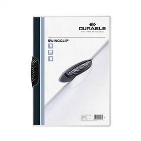 Durable 2260 Swing Clip Ortadan Klipsli 30 SY A4 Siyah Sıkıştırmalı Dosya