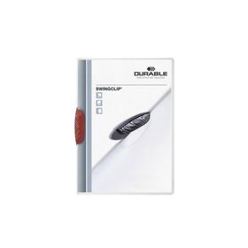 Durable Swing Clip Ortadan Klipsli 30 Sayfa Kırmızı Sıkıştırmalı Dosya