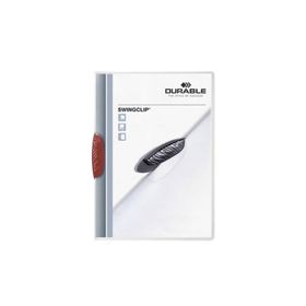 Durable Swing Clip Ortadan Klipsli 30 Sayfa Kırmızı Sıkıştırmalı Dosya