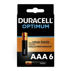 Duracell 1.5 V LR03 MN2400 Optimum AAA Alkalin 6 Adet Pil