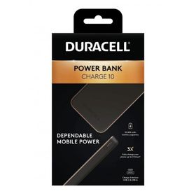 Duracell 10.000 mAh Pd 18W Usb-A Usb-C Siyah Powerbank
