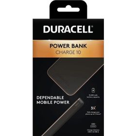 Duracell 10.000 mAh Pd 18W Usb-A Usb-C Siyah Powerbank
