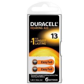 Duracell 13 Numara 6 Adet İşitme Cihazı Pili