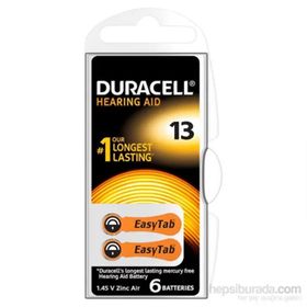 Duracell 13 Numara 6'lı İşitme Cihazı Pili