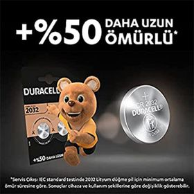 Duracell 2032 Lityum Düğme Pil