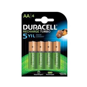 Duracell 2500 mAh 4'lü AA Şarj Edilebilir Pil