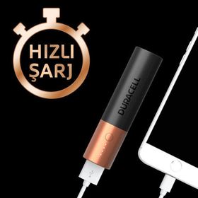 Duracell 3350 mAh 1.2 A Tek Çıkışlı Taşınabilir Hızlı Şarj Cihazı
