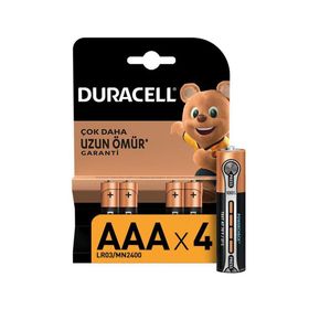 Duracell 4'lü Basic İnce Kalem Pil