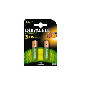 Duracell 5708512 AA Şarj Edilebilir 1.2 Volt 1300MAh 2 Adet Kalem Pil