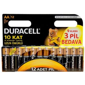 Duracell AA 12'li İnce Pil