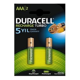 Duracell AA 2500 mAh 2'li Şarj Edilebilir Kalem Pil