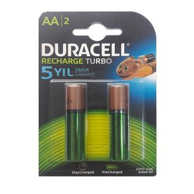 Duracell AA 2500 mAh 2'li Şarj Edilebilir Kalem Pil