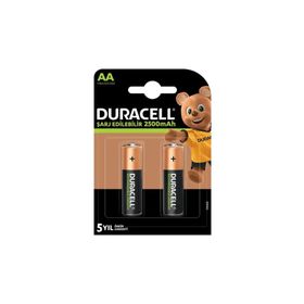 Duracell AA 2500 mAh 2'li Şarj Edilebilir Kalem Pil