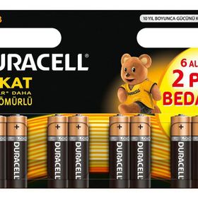 Duracell AA 8 Adet Pil